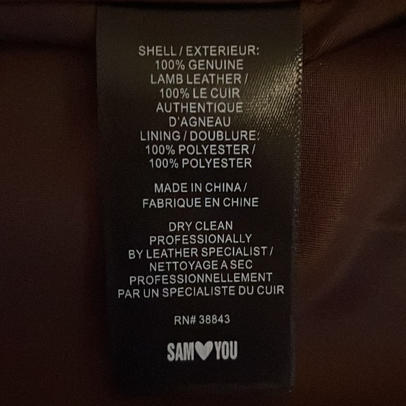 Leather Sam Eldelman beautiful brown jacket - Picture 3 of 9